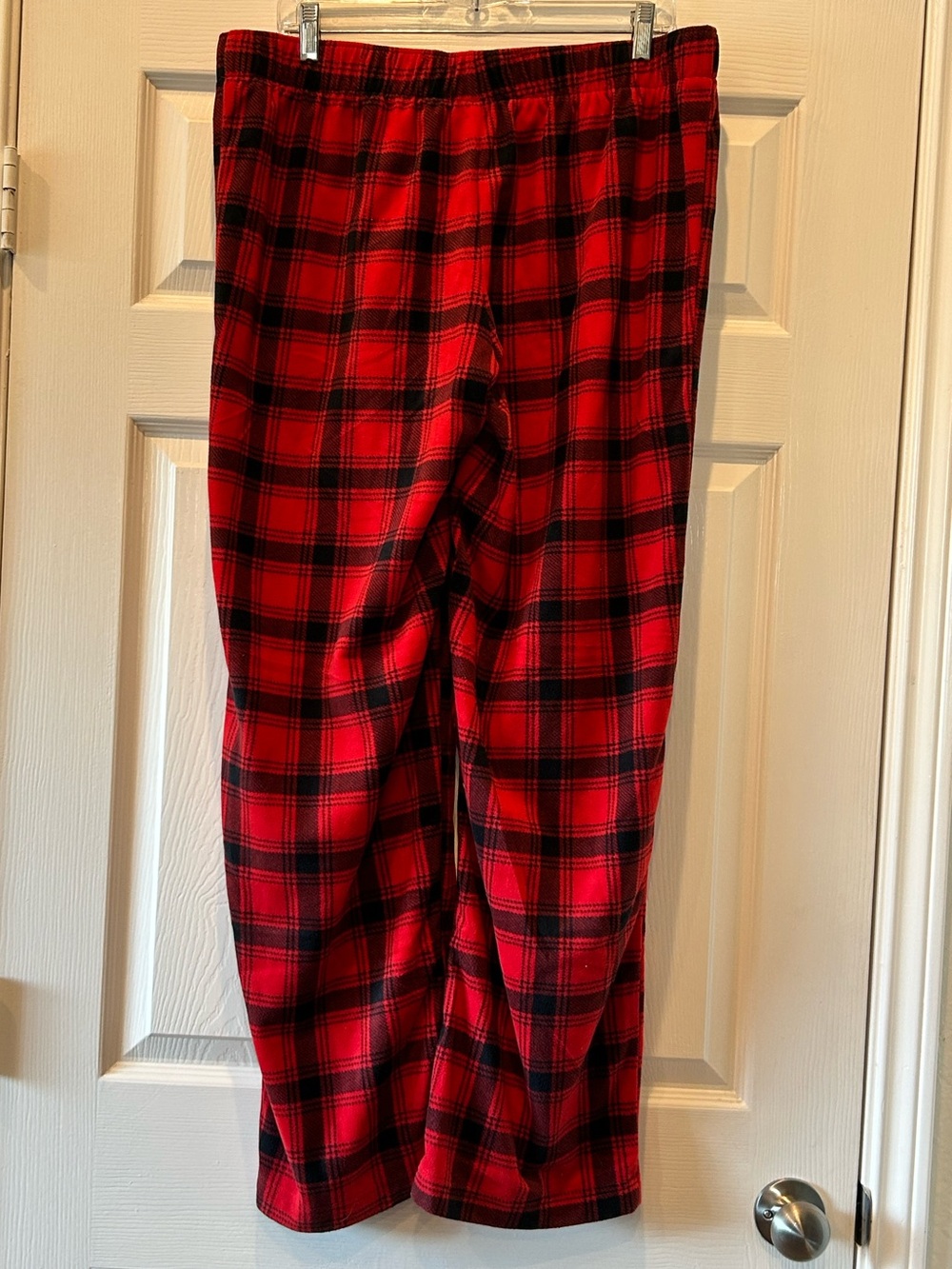 Red & Green Plaid Men’s Pajama Pants Qty 2 Size Large Flannel Feel Wondershop - Picture 5 of 14